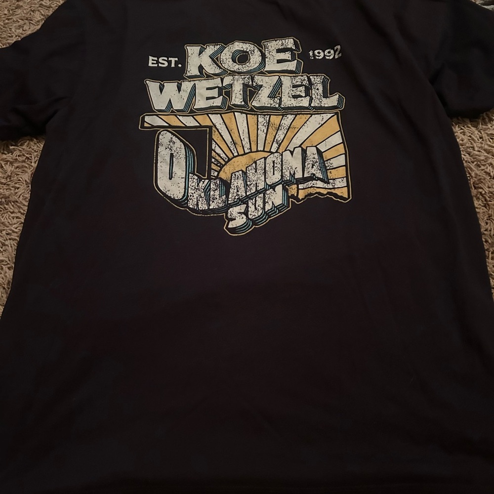 Koe Wetzel Oklahoma Sun Black T-Shirt